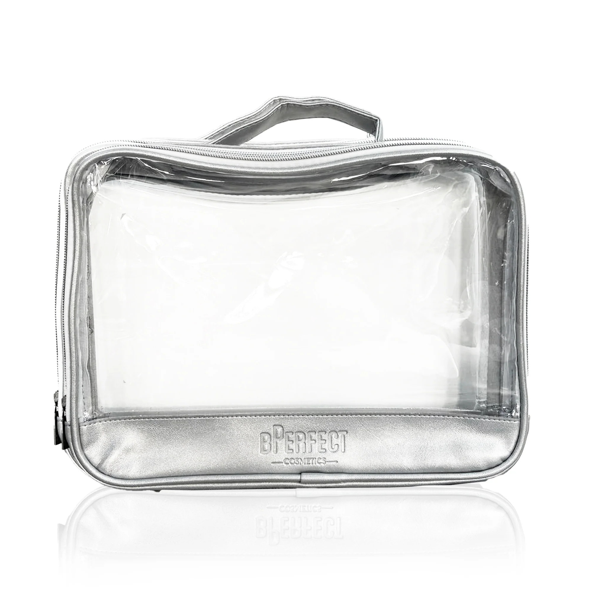 Large Silver Travel Bag