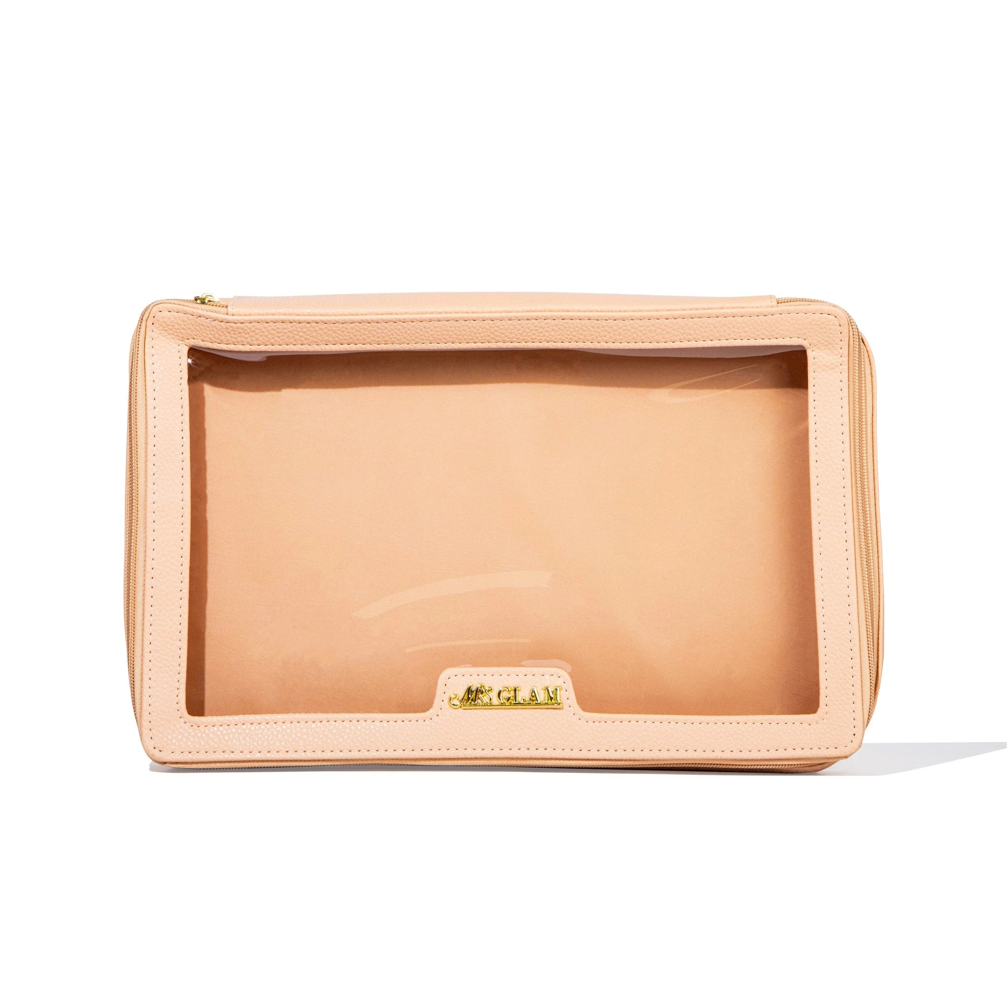 Mrs Glam - Luxurious Peach Makeup Bag - Image 2