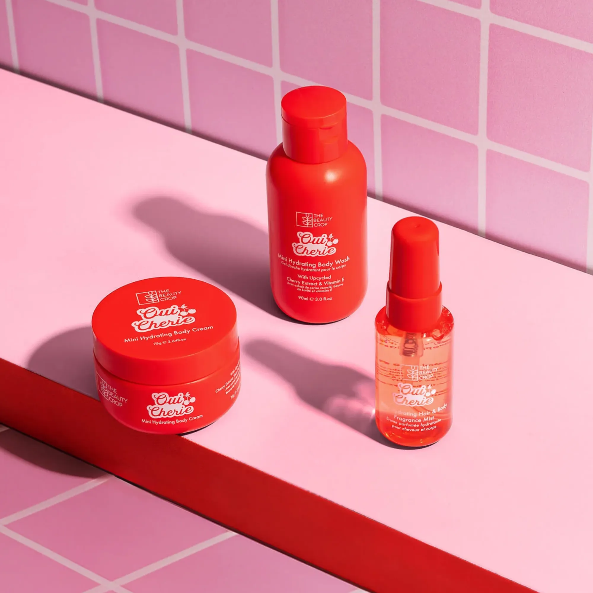 The Beauty Crop - Mini Oui Cherrie Hydrating Body & Fragrance Gift Set - Image 4