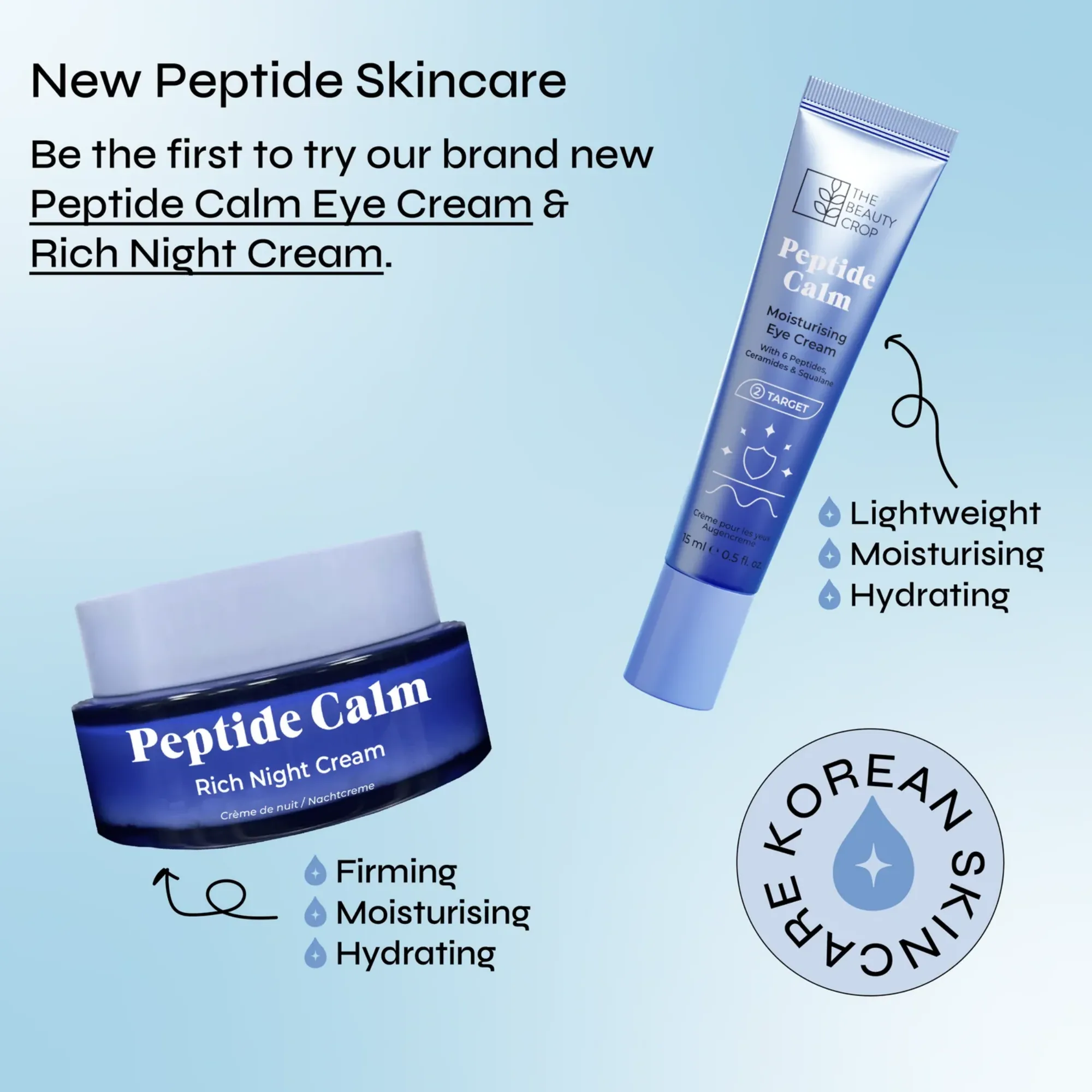 The Beauty Crop - Peptide Calm Moisturising Eye Cream - Image 3